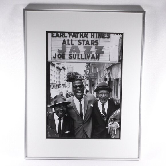 Vintage William Claxton framed print Earl ‘Fatha’ Hines All Stars Jazz photo - Picture 1 of 9